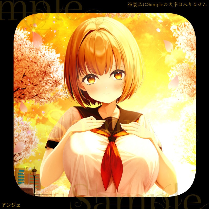 ガール・オブ・サンセットチェリーブロッサム タオル