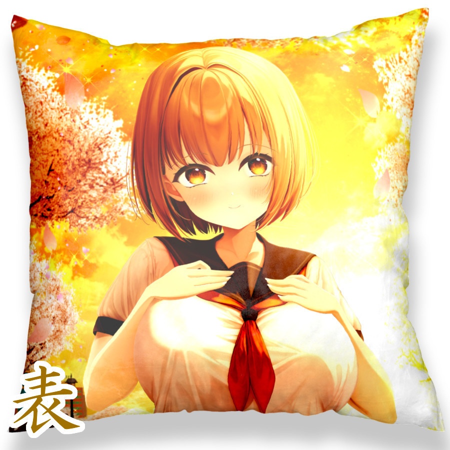 ガール・オブ・サンセットチェリーブロッサム クッションカバー