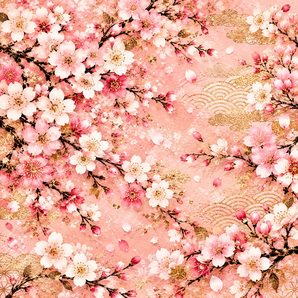 Japanese Sakura Luxury Digital Paper