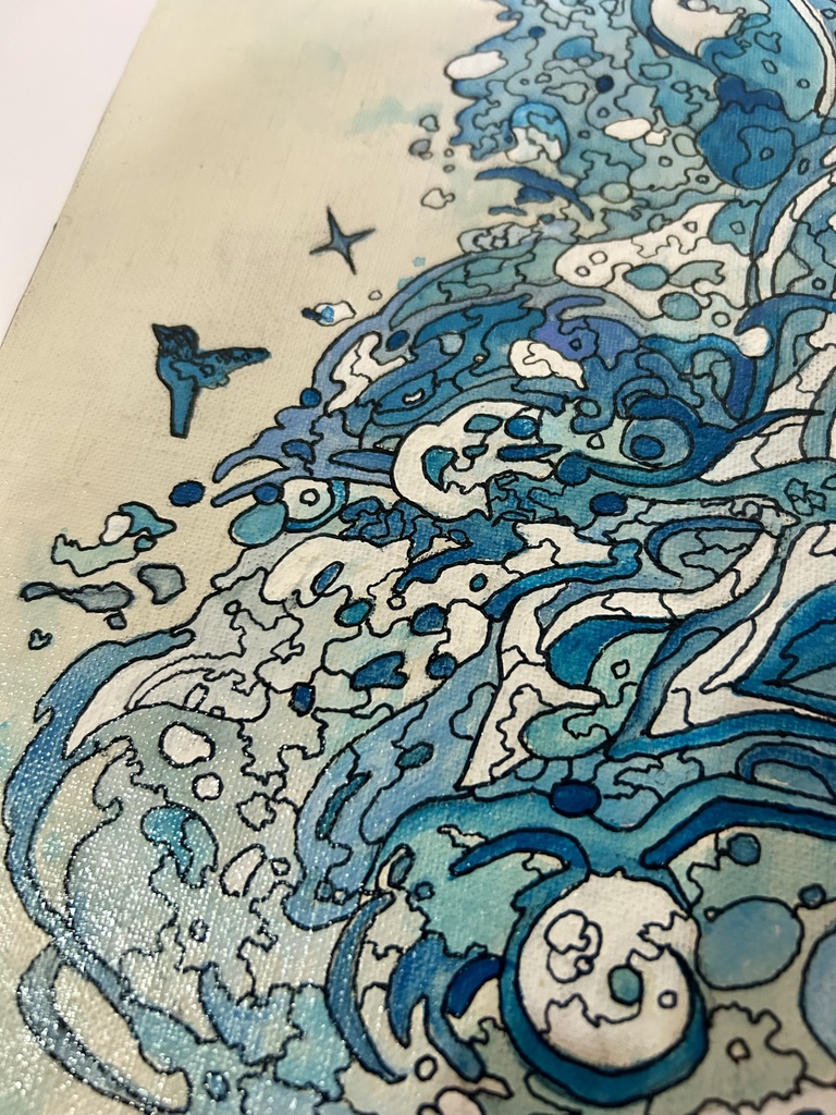 「羽ばたき」原画 SM号サイズ