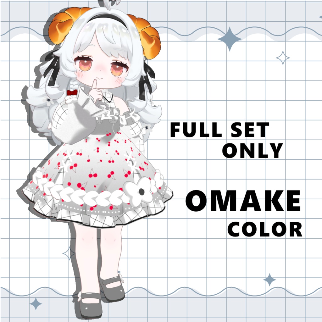 【コロネ専用】デフォルト衣装用テクスチャ‐さくらんぼ‐