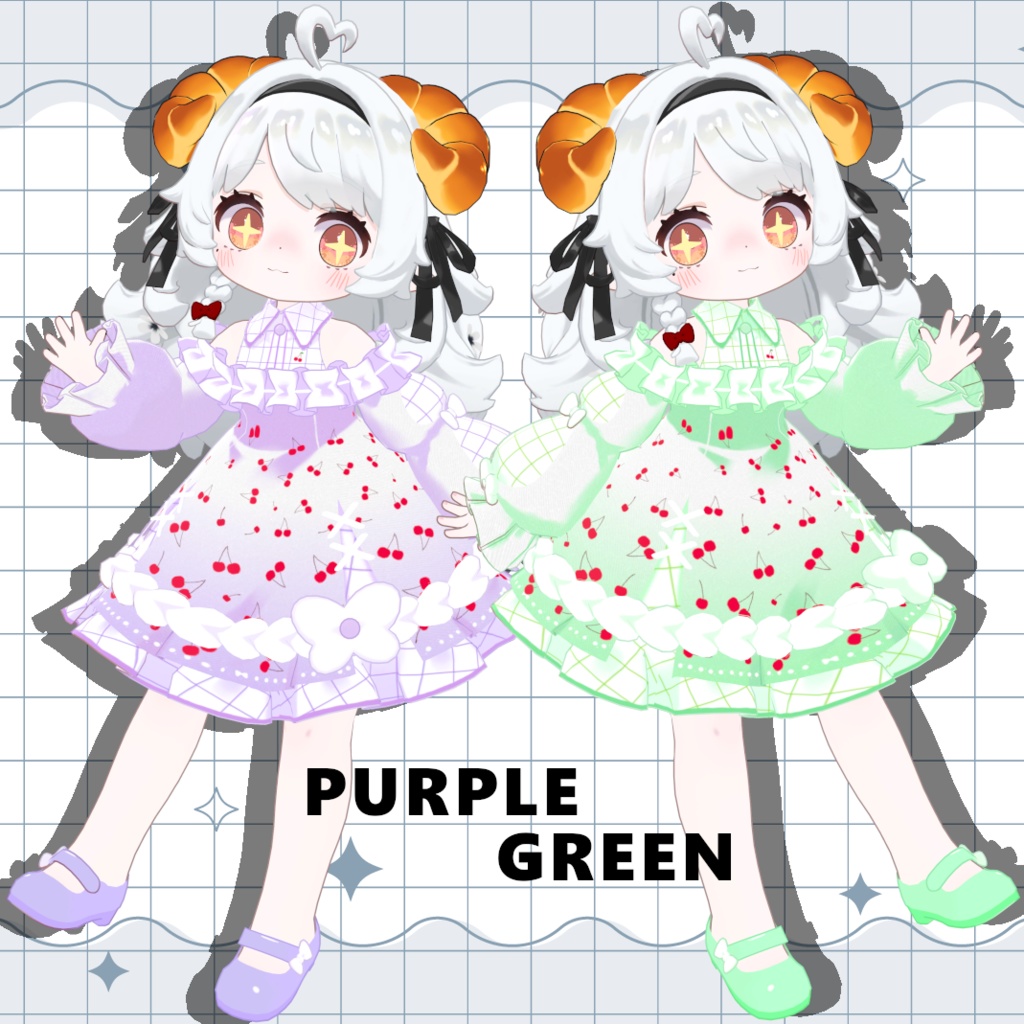 【コロネ専用】デフォルト衣装用テクスチャ‐さくらんぼ‐