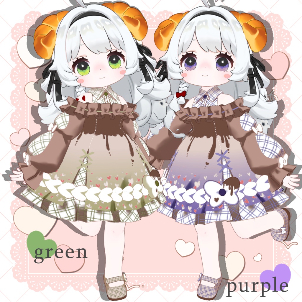 【コロネ専用】デフォルト衣装専用テクスチャ-Valentine-