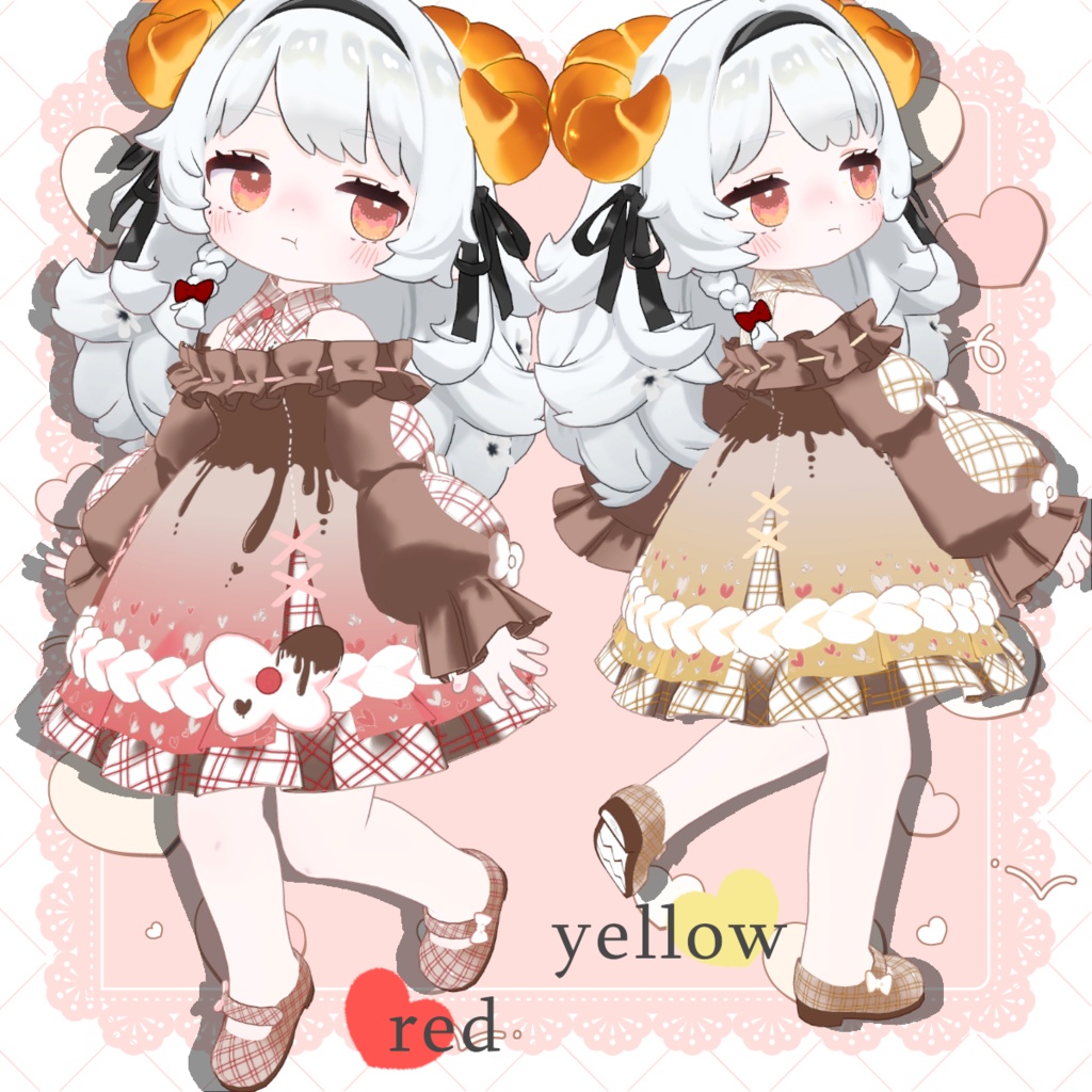 【コロネ専用】デフォルト衣装専用テクスチャ-Valentine-