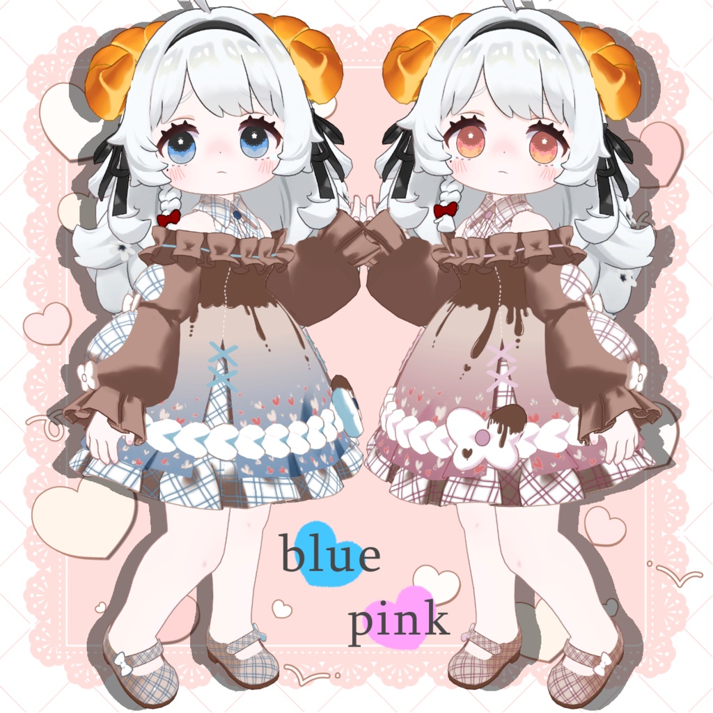 【コロネ専用】デフォルト衣装専用テクスチャ-Valentine-