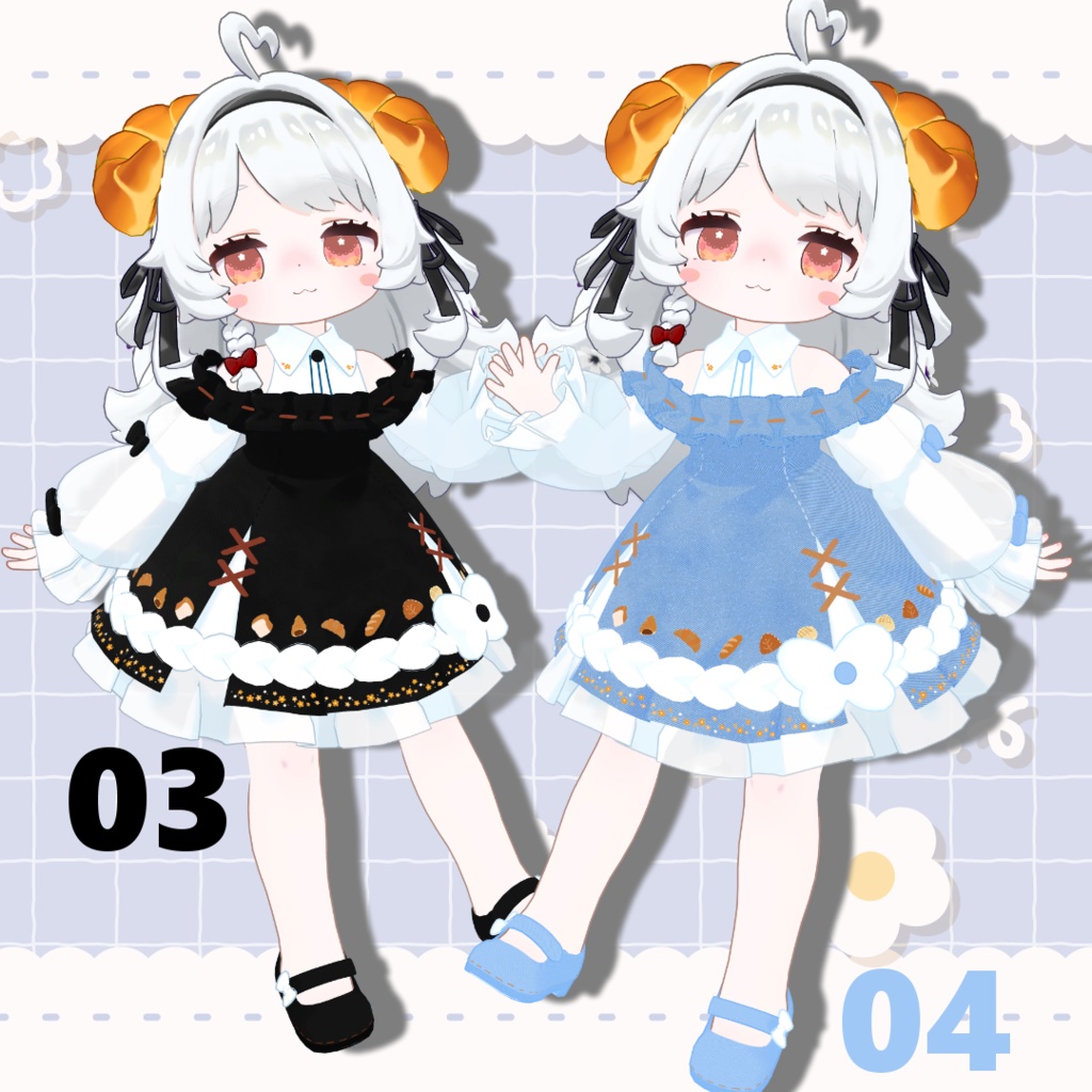 【コロネ専用】デフォルト衣装専用テクスチャ‐denim‐