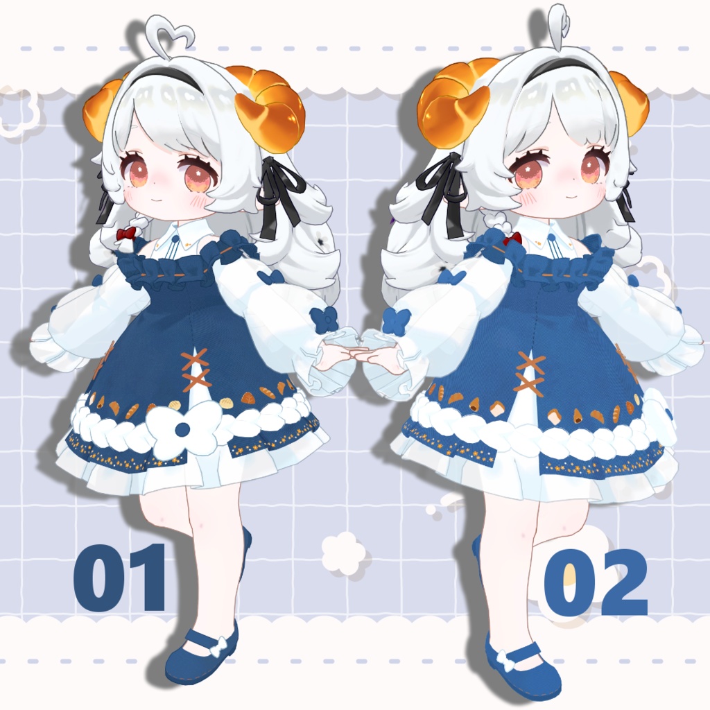 【コロネ専用】デフォルト衣装専用テクスチャ‐denim‐