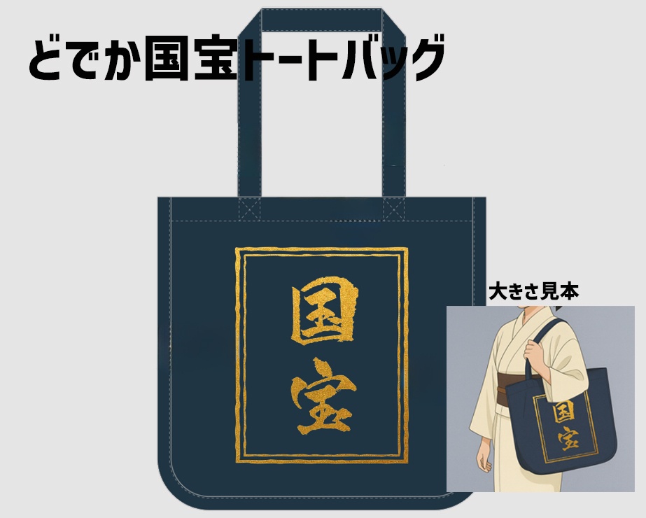 どでか国宝トートバッグ