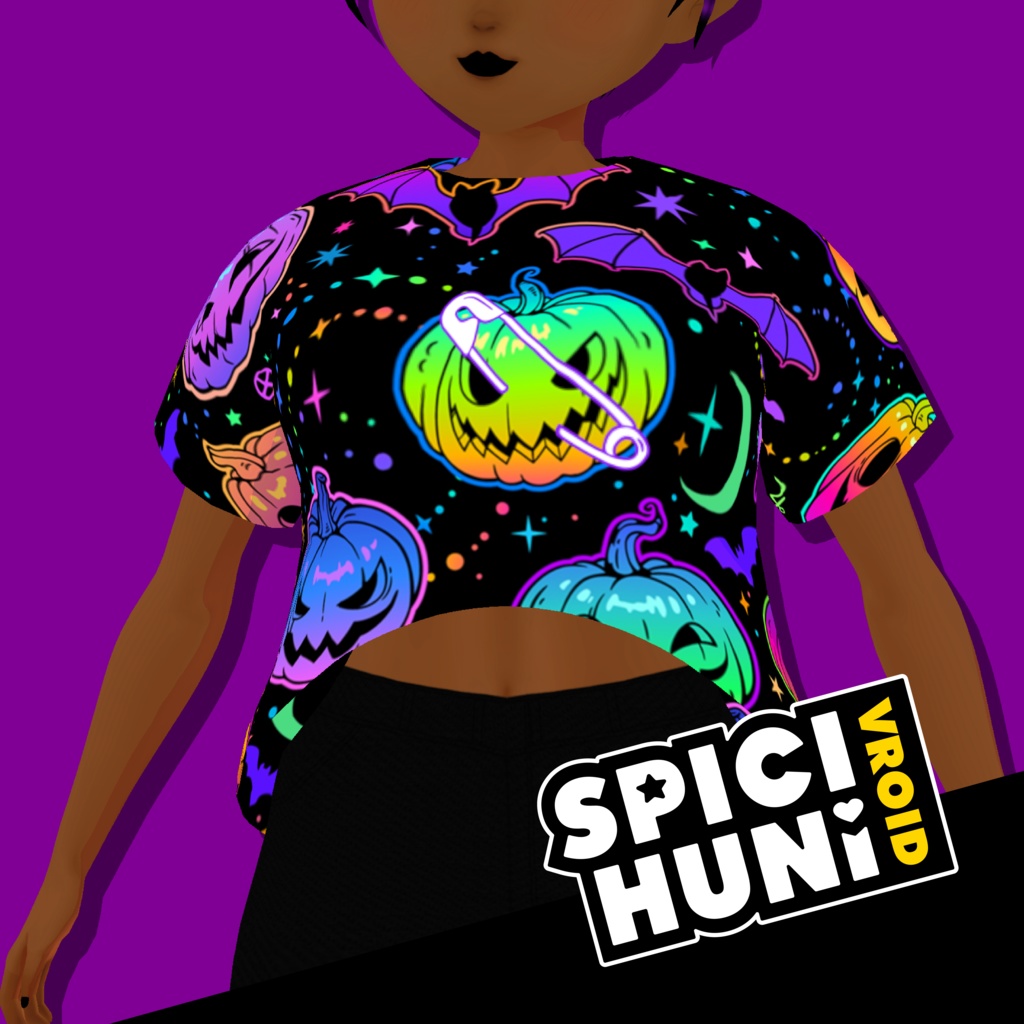 Emo Pumpkin Crop T-shirt