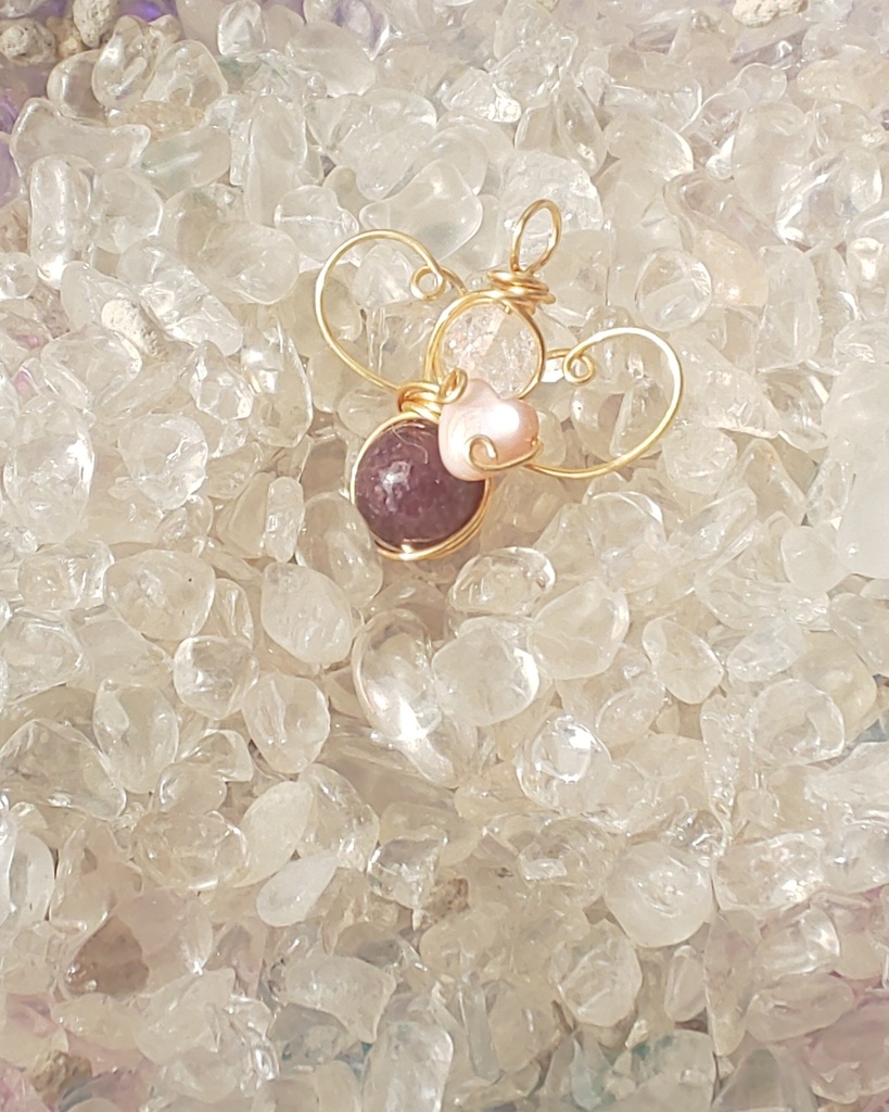 レピドライトのペンダントトップ