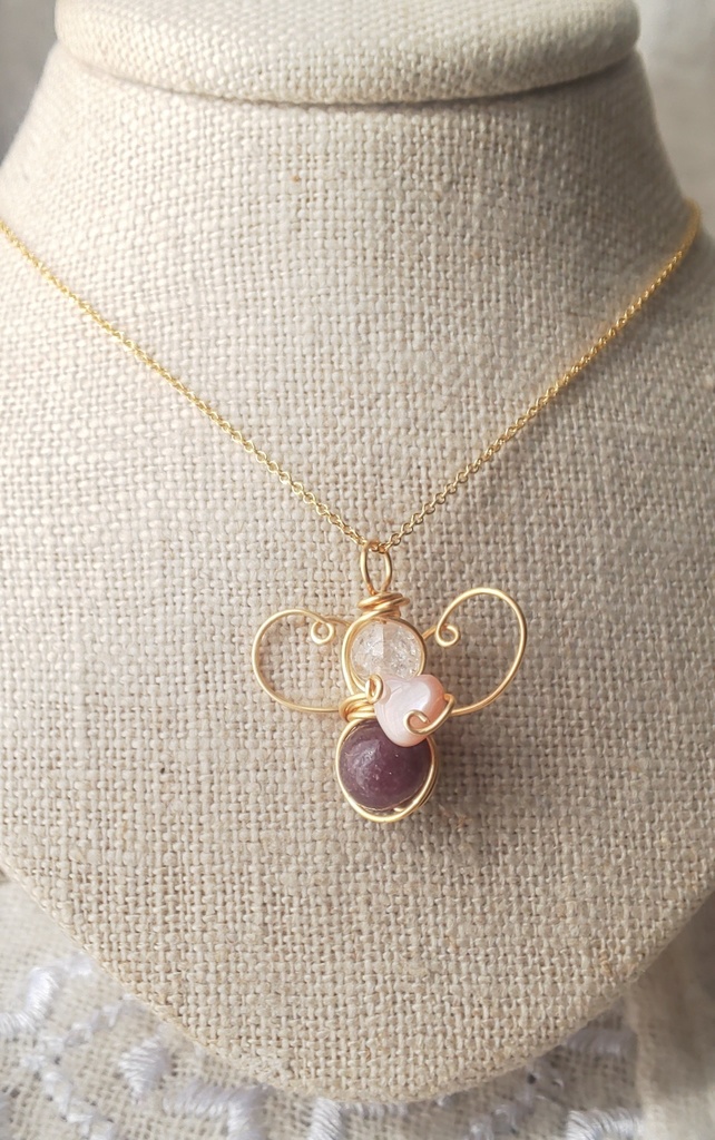 レピドライトのペンダントトップ