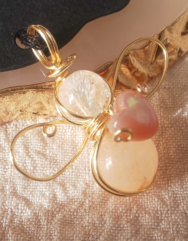 オレンジカルサイトのペンダントトップ