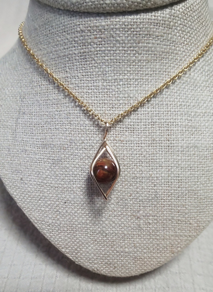 しずく留め アフリカンピーターサイトのペンダントトップ