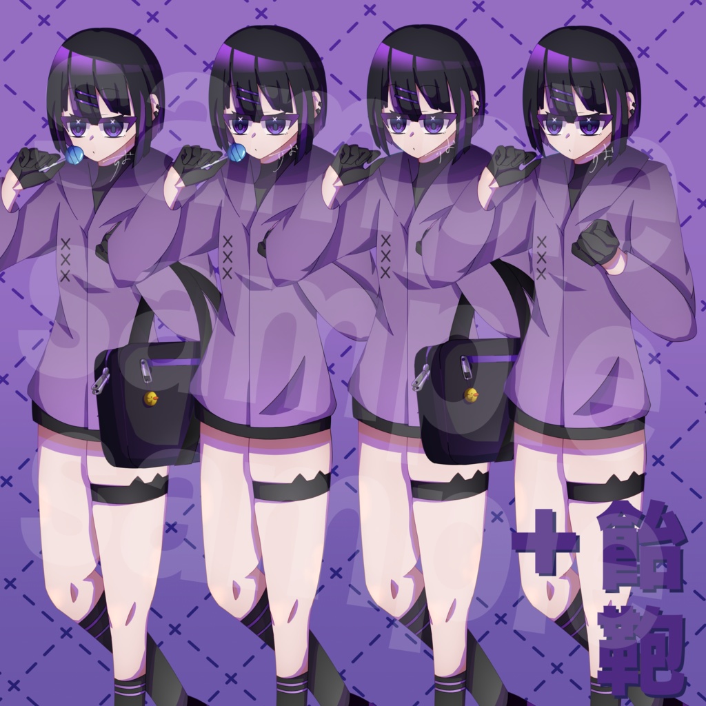 立ち絵素材-サブカル少女-