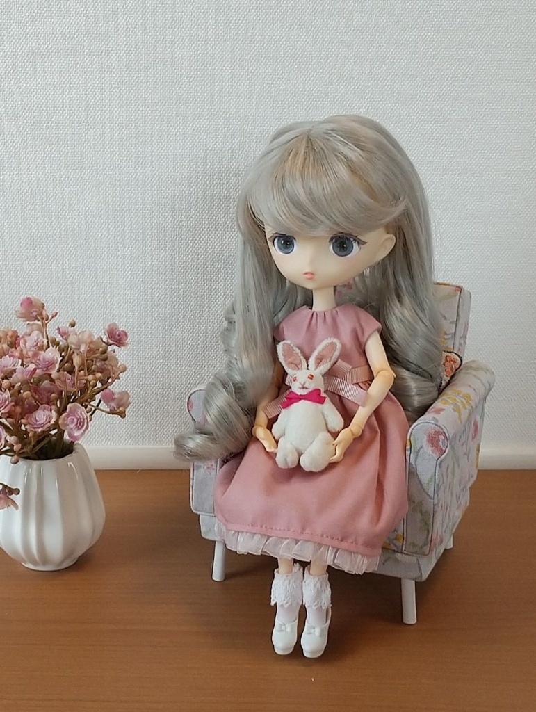 ミニチュアうさぎのぬいぐるみ