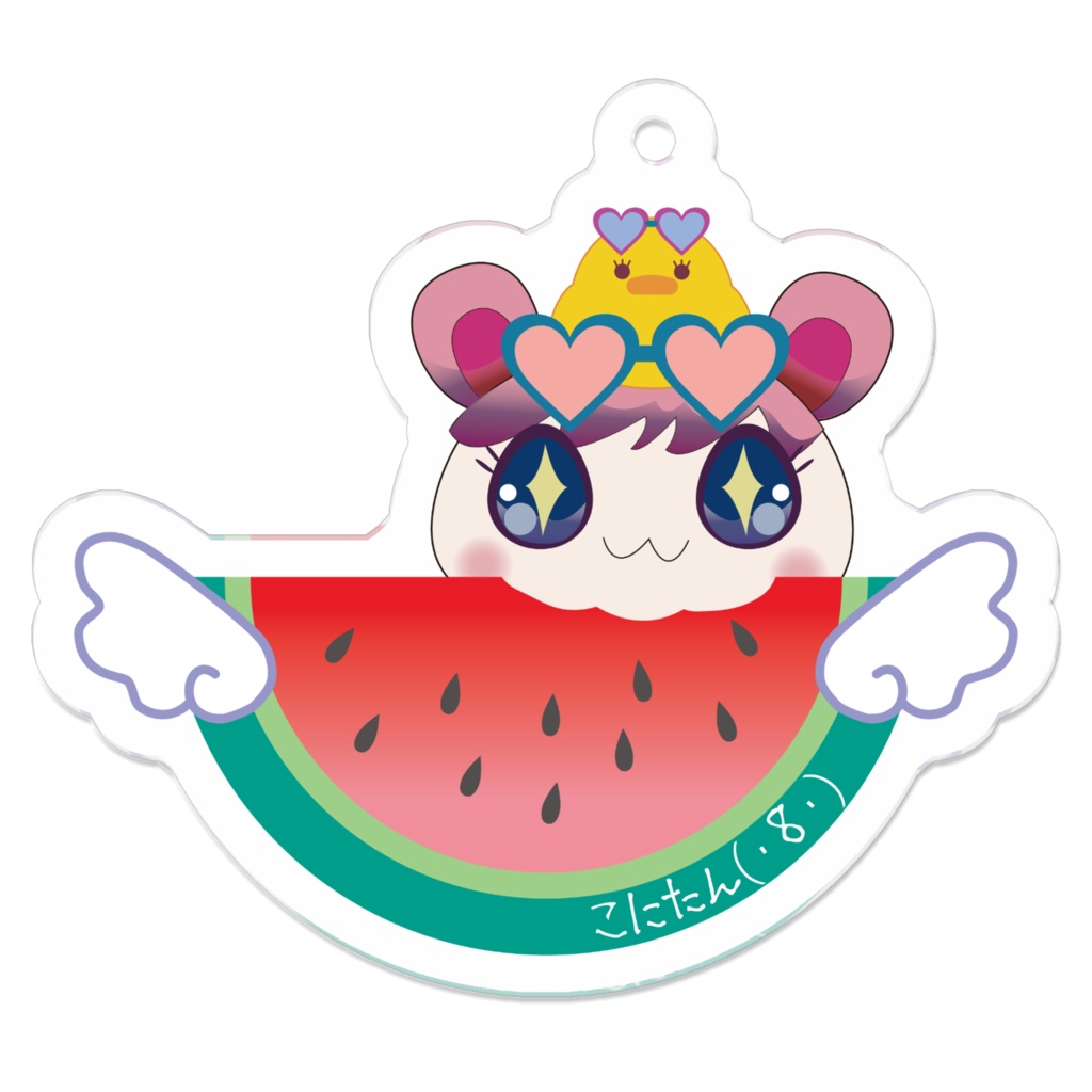 ちびこにたんの夏アクキー★スイカLove ver