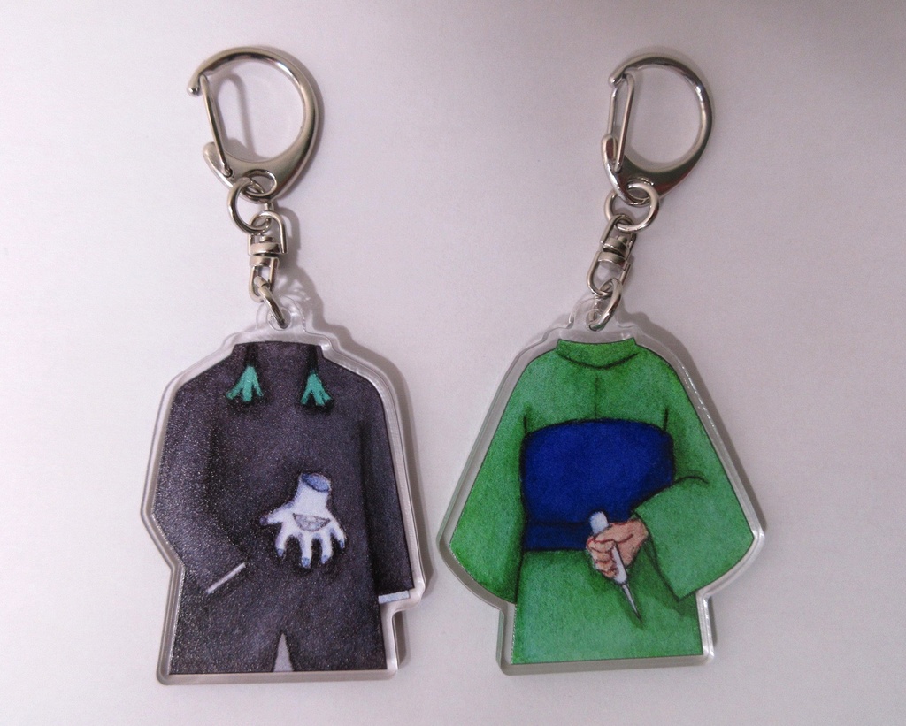 魘夢・三つ編みの少女 コスチュームアクキー