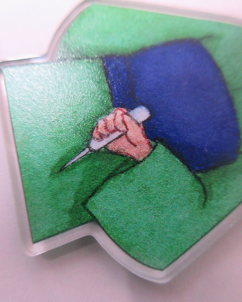 魘夢・三つ編みの少女 コスチュームアクキー