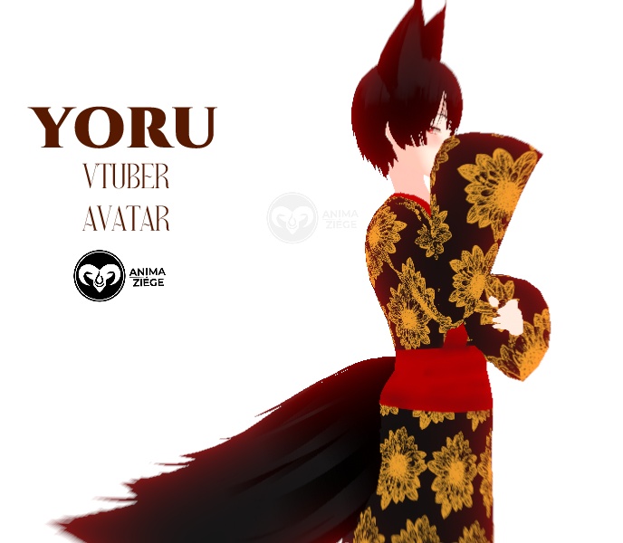 Simple Vroid Vtuber Avatar: Yoru
