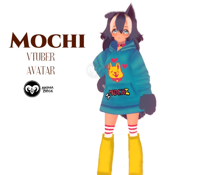 Simple Vroid Vtuber Avatar: Mochi