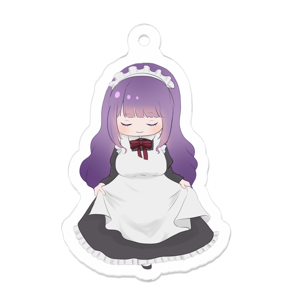 メイド🍆ちゃんキーホルダー
