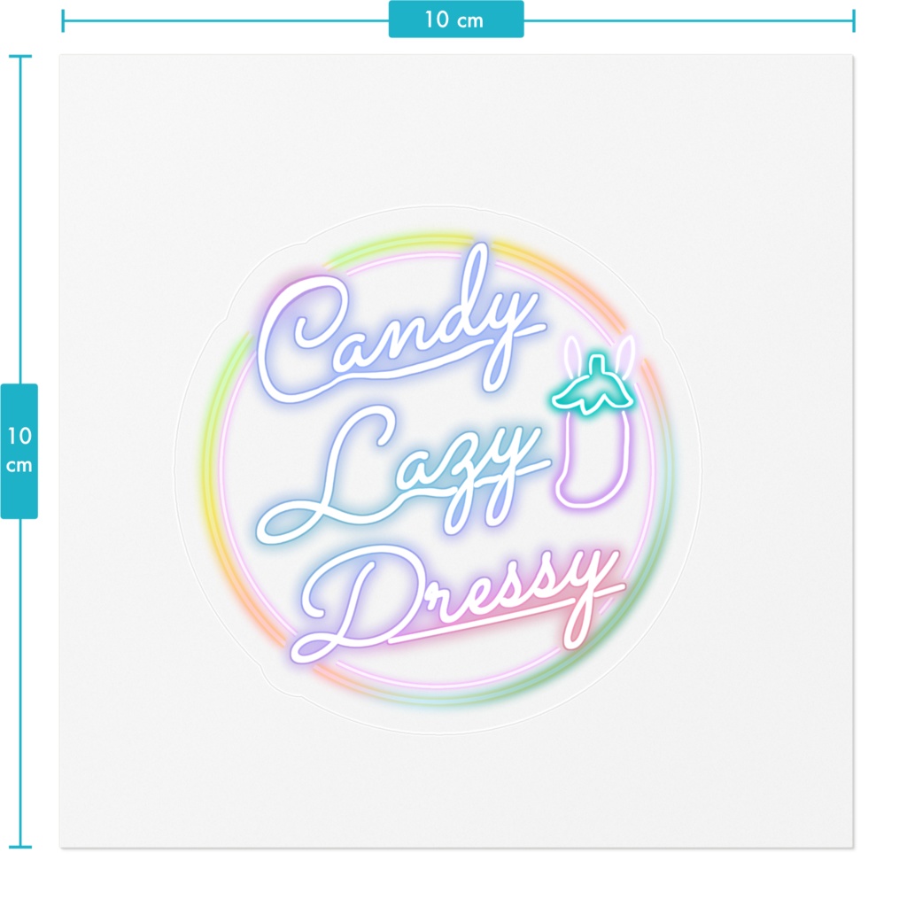 CandyLazyDressy ロゴステッカー
