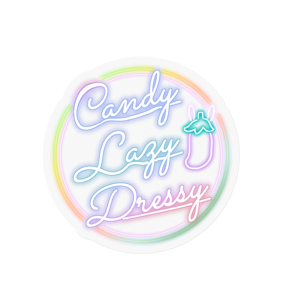 CandyLazyDressy　ロゴステッカー