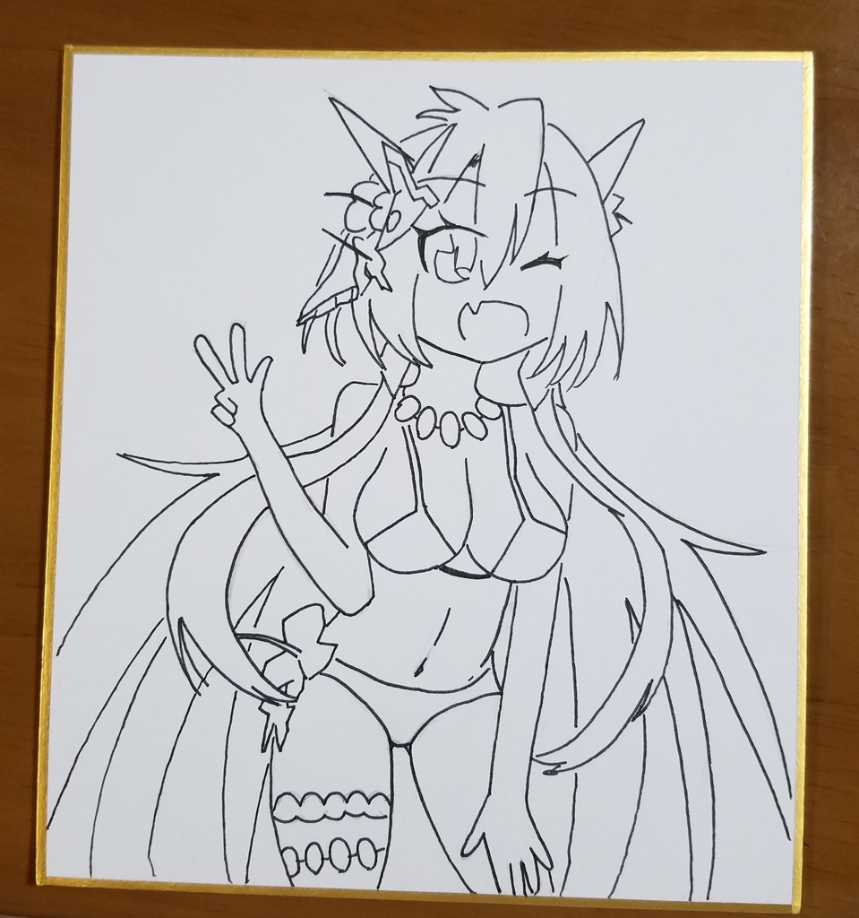 サンタリアちゃんFA色紙