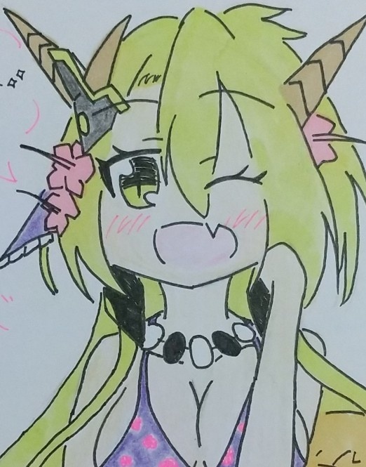 サンタリアちゃんFA色紙