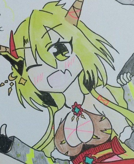サンタリアちゃんFA色紙