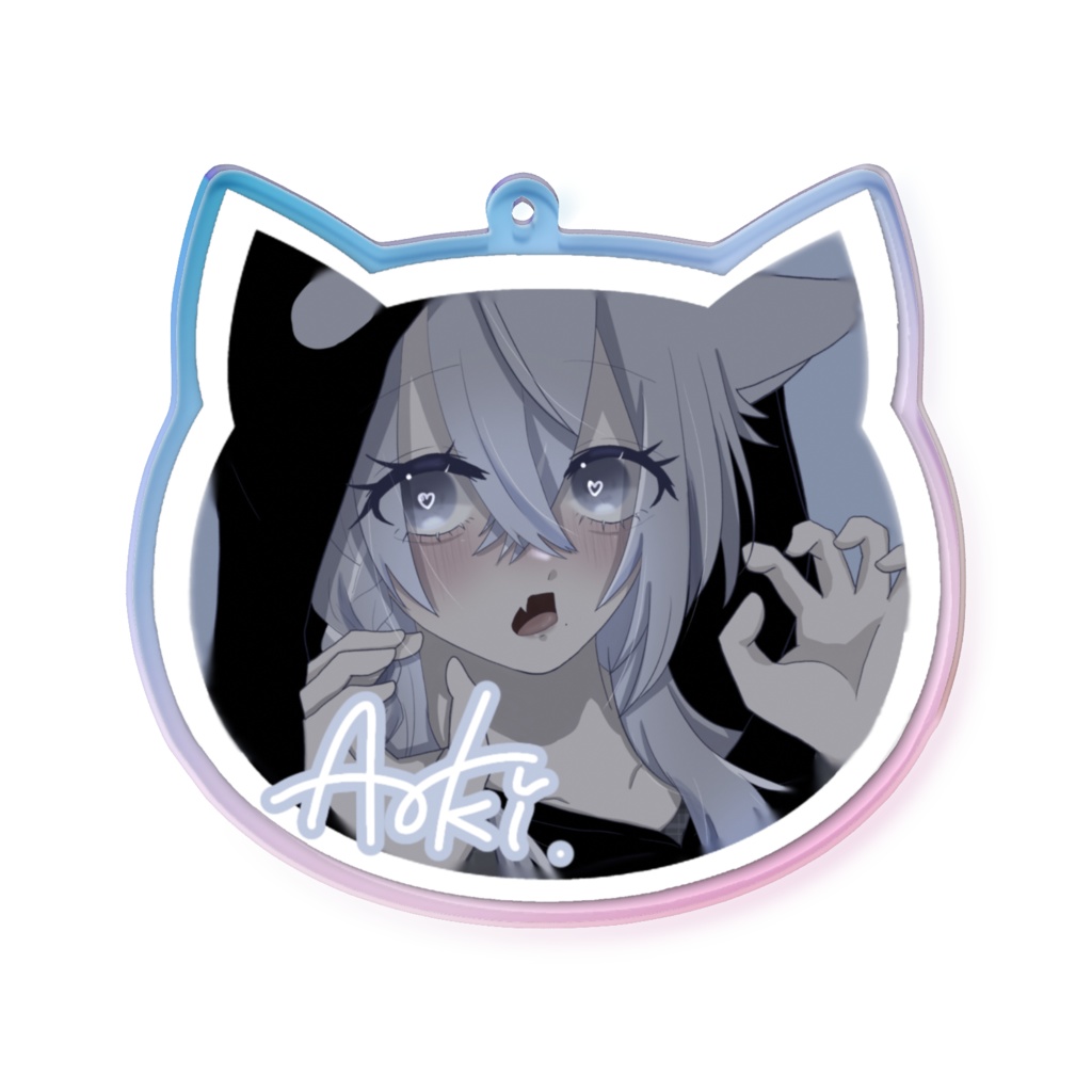 猫アクリルキーホルダー