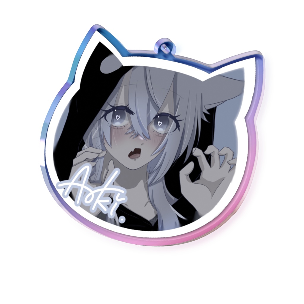猫アクリルキーホルダー