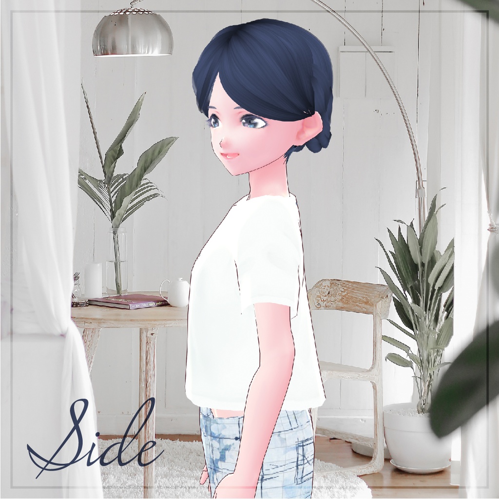 【無料Vroid衣装テクスチャ】シンプルTシャツ