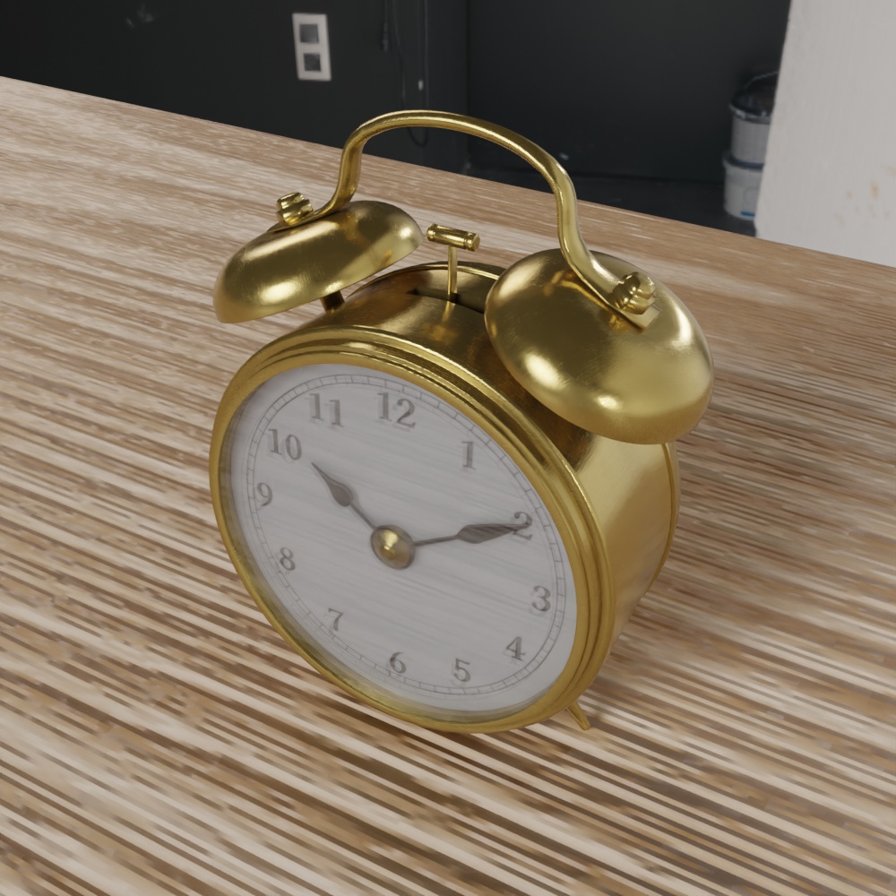 無料DL可【Blender】目覚まし時計【3Dモデル】