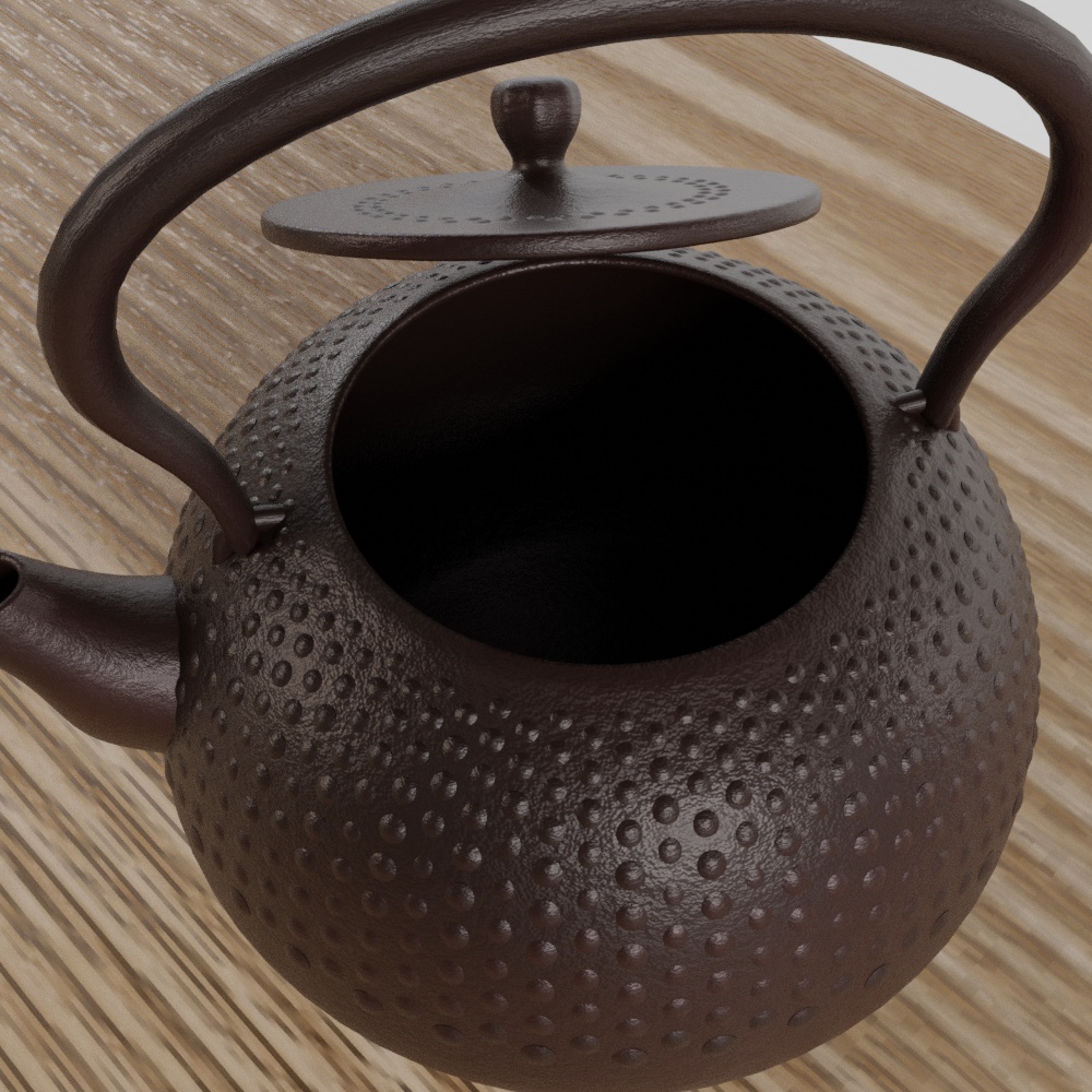 無料DL可【Blender】南部鉄器【3Dモデル】