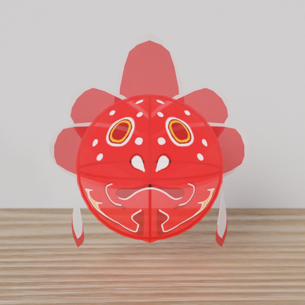 無料DL可【Blender】金魚ねぶた【3Dモデル】