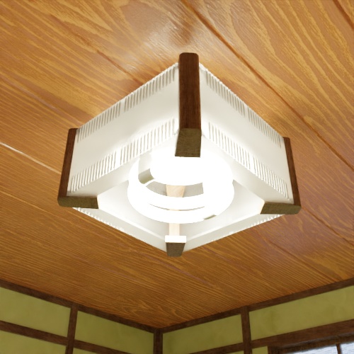 無料DL可【blender】レトロな蛍光灯【3Dモデル】