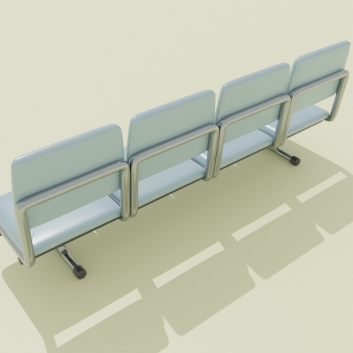 無料DL可【blender】レトロなベンチ【3Dモデル】