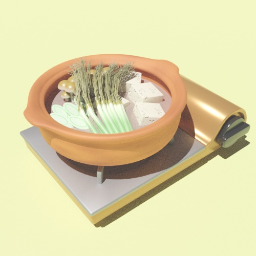 無料DL可【blender】鍋セット【3Dモデル】
