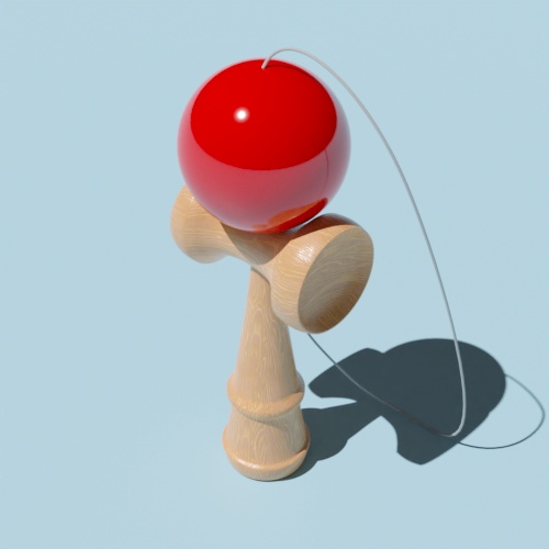 無料DL可【blender】けん玉【3Dモデル】