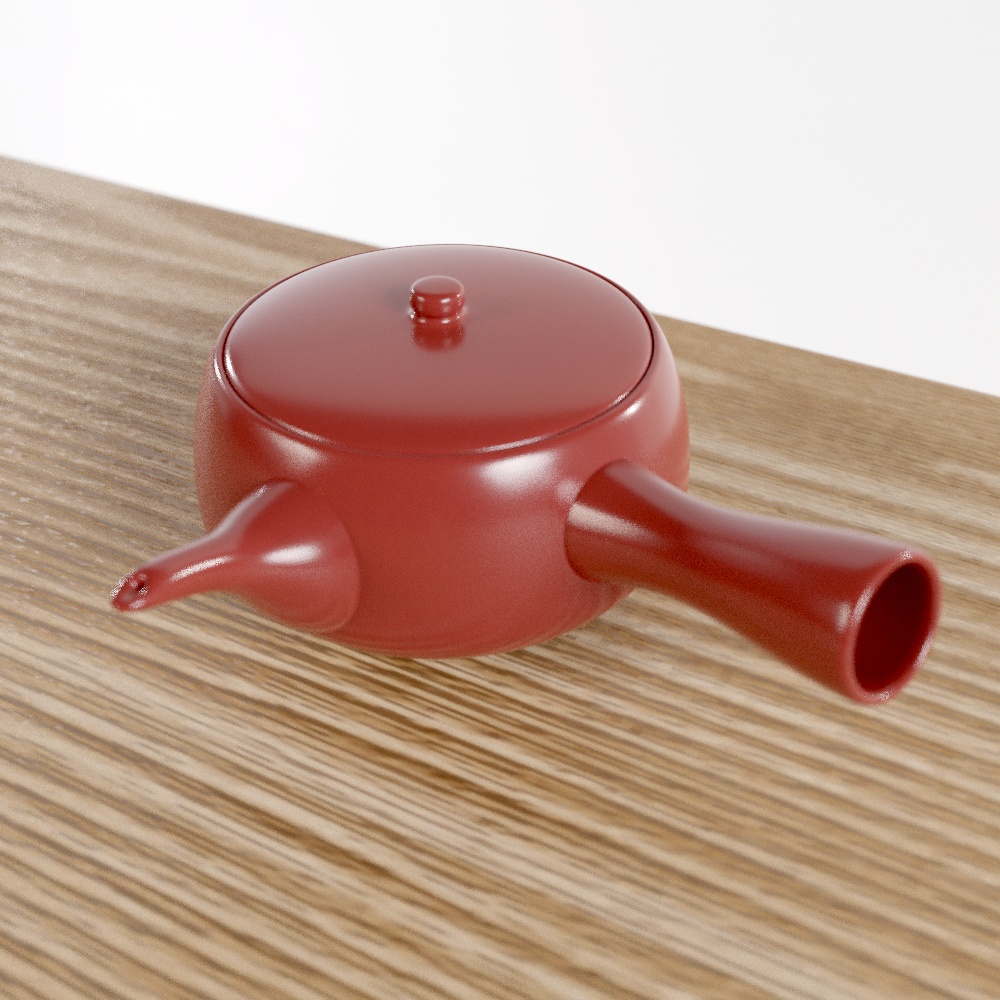 無料DL可【blender】急須【3Dモデル】