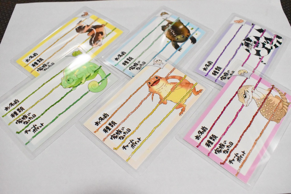 【第二弾】お名前プレート@爬虫類 全6種