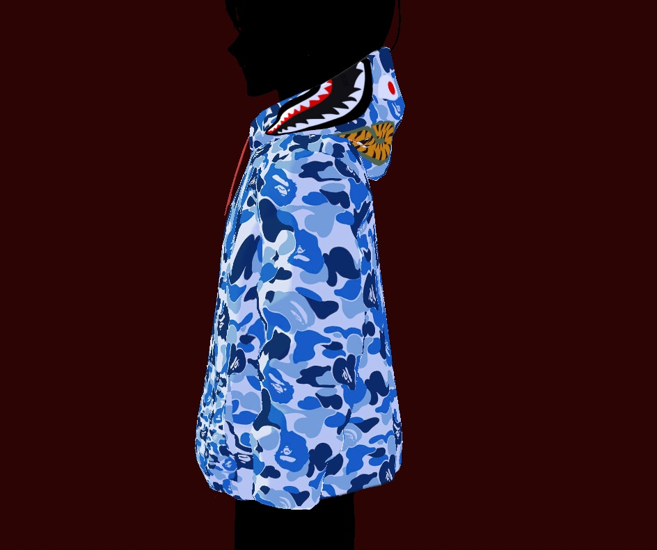 vroid bape hoodie texture {unisex}