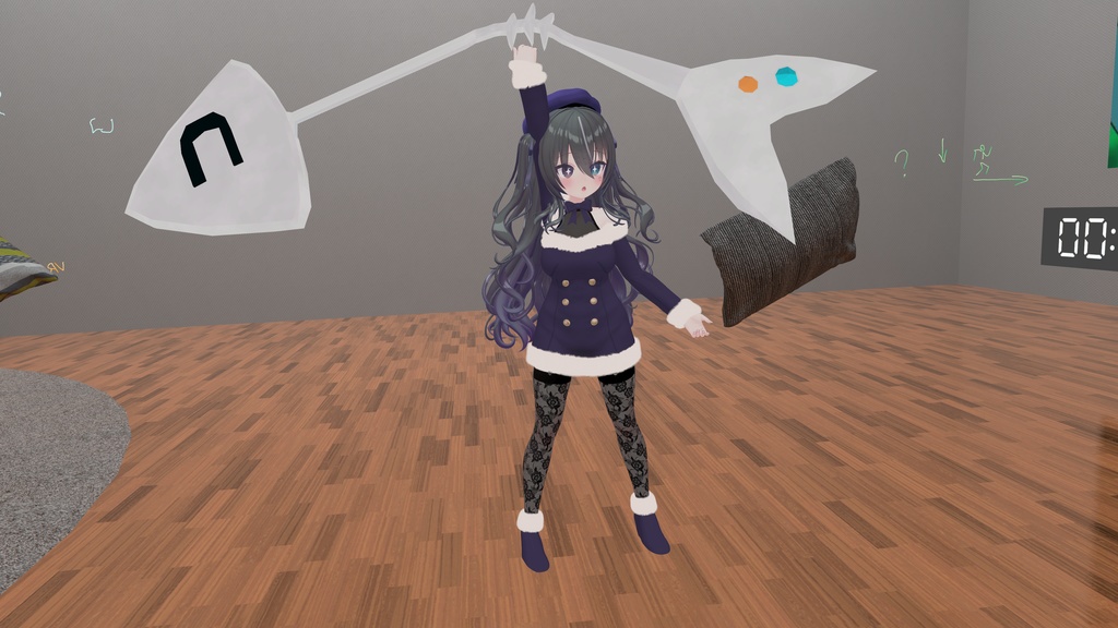 【無料版あり】【VRChat】ほねほねフィッシュピアス【調整用シェイプキーあり】