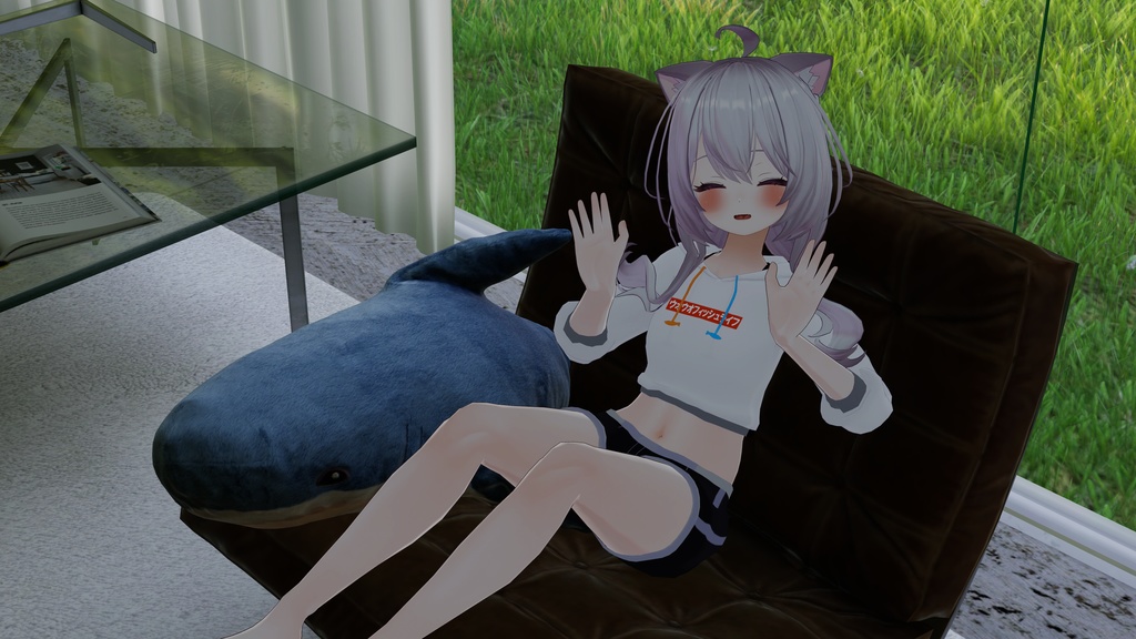 【めいゆん単体版】ウオウオフィッシュライフパーカー【VRChat想定】※フルパッケージは別ページ