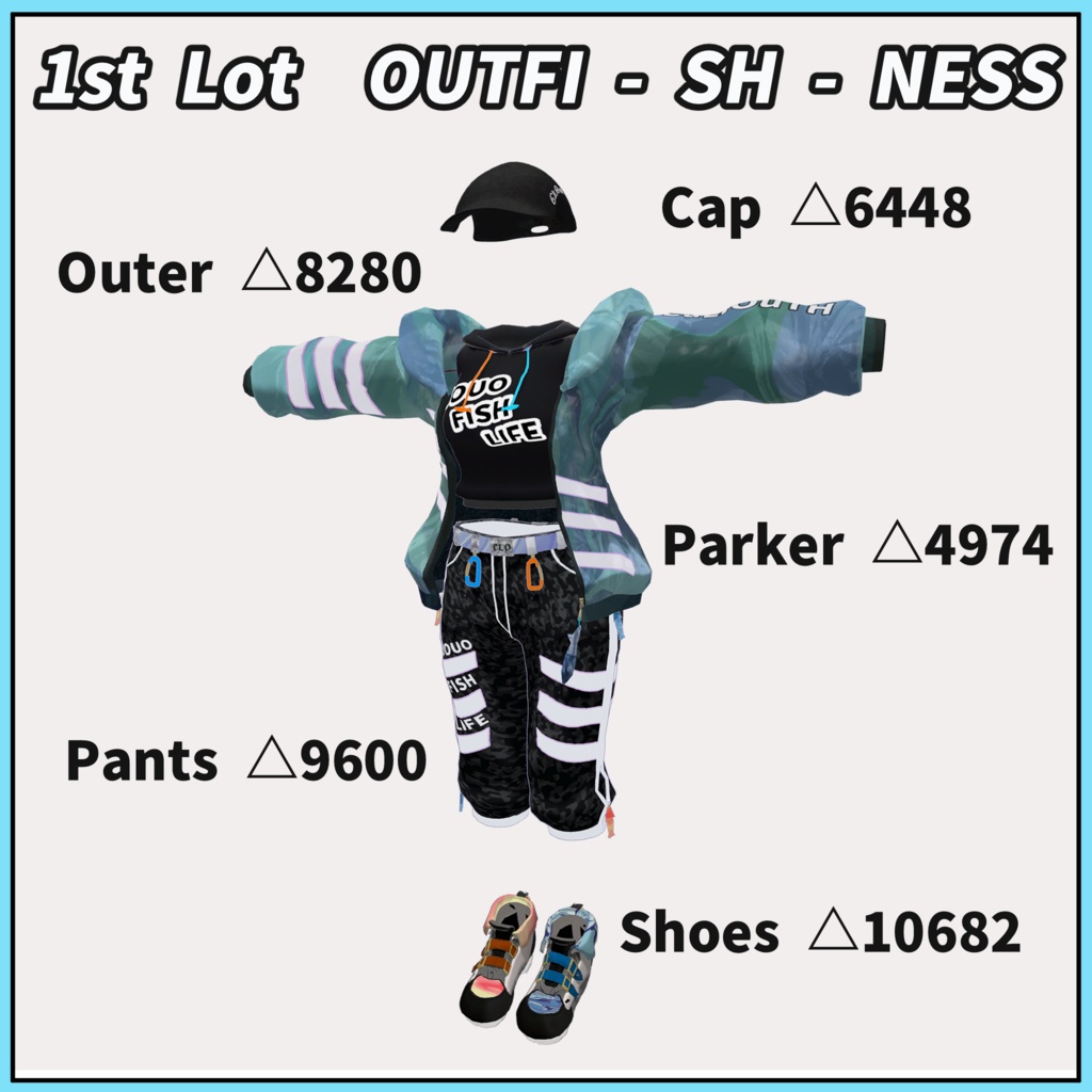 【まめひなた用】CuLiOuTH 1st Lot. OUTFI-SH-NESS※フルパッケージは別売