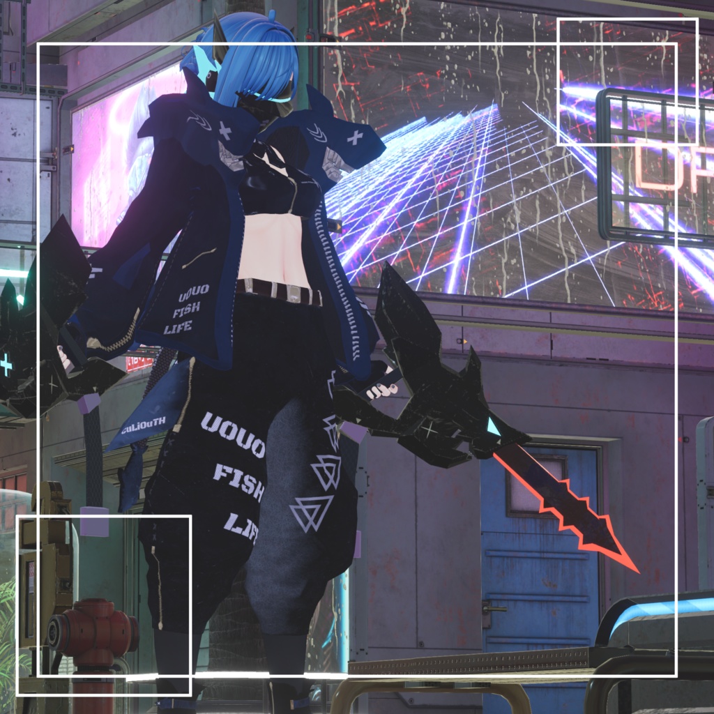 【無料】CLO-01 鮫型銃剣複合兵装 Carcharodon