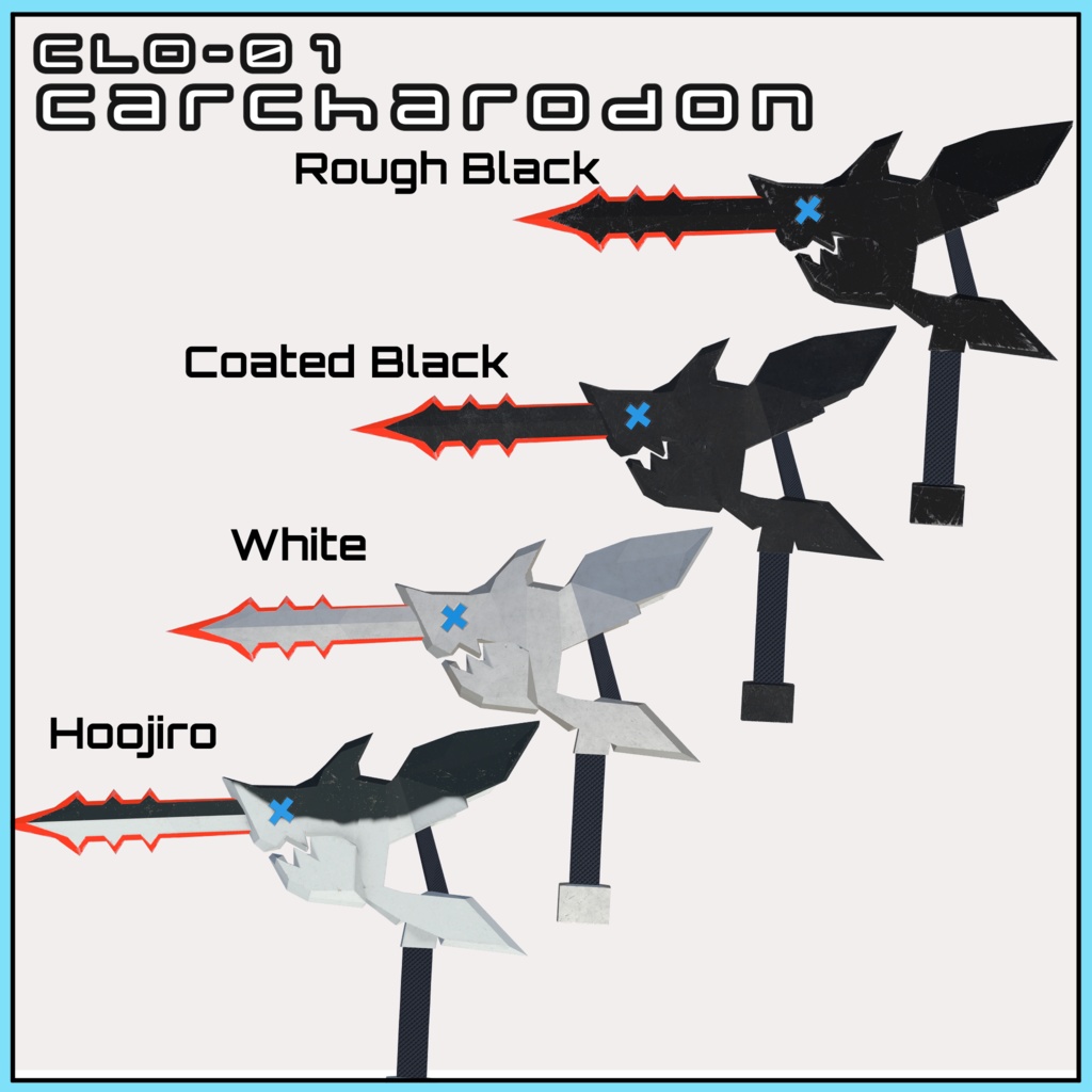 【無料】CLO-01 鮫型銃剣複合兵装 Carcharodon