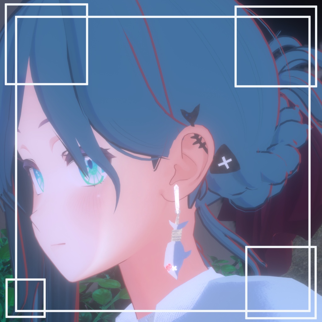 【無料版あり】吊るされたサメのピアス