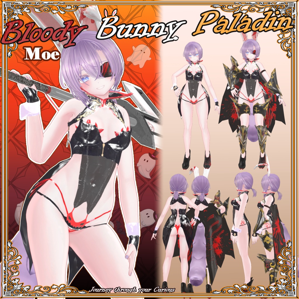 【4アバター 対応】Bloody Bunny Paladin【ハロウィン】